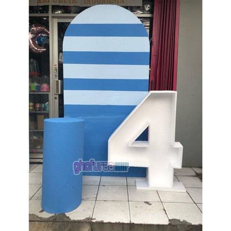 Jual Custom Huruf Angka Styrofoam Besar 3D Tinggi 100 Cm Custom Huruf