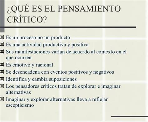 Pensamiento Cr Tico Mapa Mental