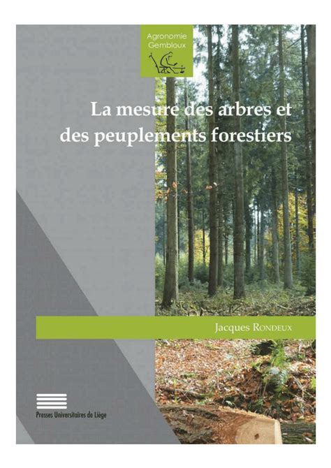 Pdf La Mesure Des Arbres Et Des Peuplements Forestiers