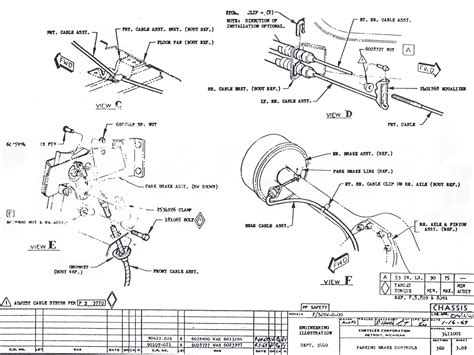 Parking brake cable routing - Moparts Forums