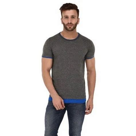 Hosiery Sinker Men Half Sleeve T Shirt Size S Xxl At Rs 150 In New Delhi