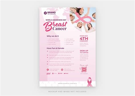 Premium Psd Breast Cancer Awareness Flyer Template In Psd V2