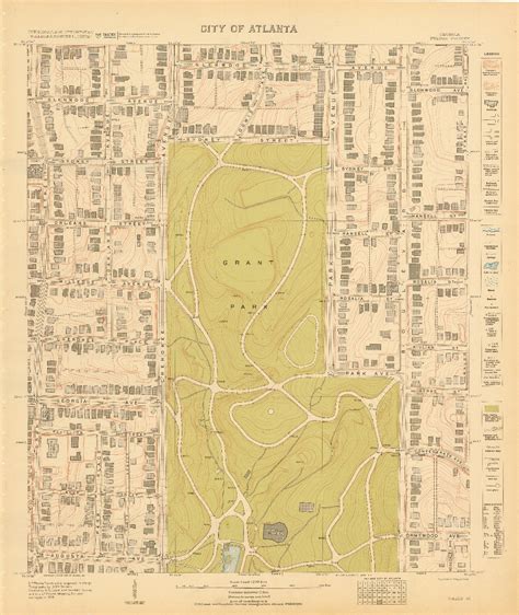 Grant Park Atlanta Map - Map Of Western Hemisphere