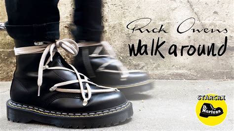 Dr Martens X Rick Owens Black Walk Around STARCRX SNIPPET YouTube