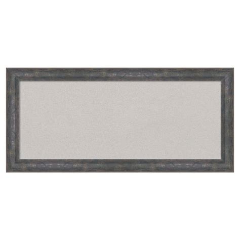 Amanti Art Angled Metallic Rainbow Wood Framed Grey Corkboard 33 In X