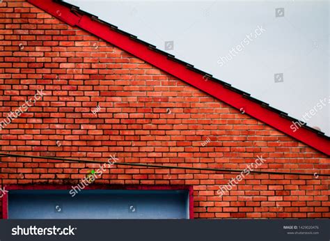 Naked Brick Wall Blue Window Frame Stock Photo 1429020476 Shutterstock