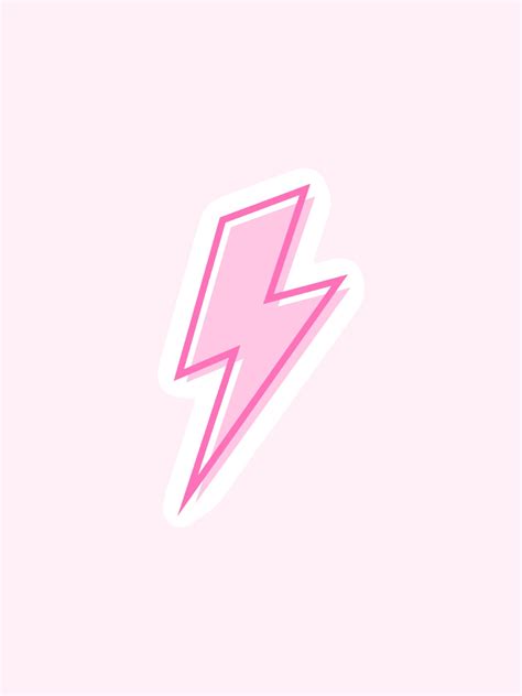 Lightning Bolt Sticker Preppy Wallpaper Preppy Aesthetic Wallpaper