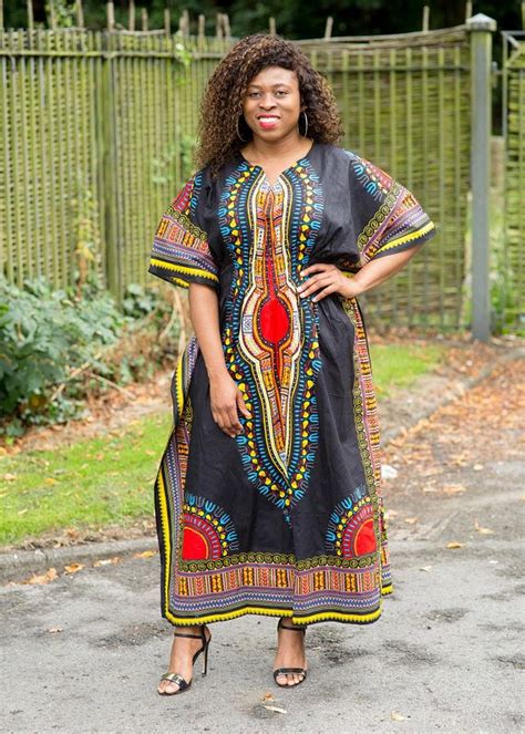 Dashiki Dresstunicafrican Printsdanshiki Gown Dashiki Dress Dashiki Dress Tunics Dresses