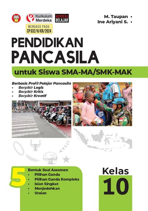 Jual Buku Pendidikan Pancasila Untuk Siswa SMA MA SMK MAK Kelas 10