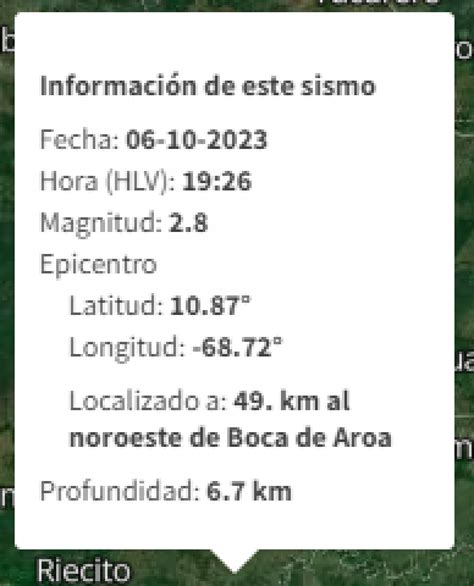 Temblor en Venezuela HOY 7 de octubre dónde fue el último sismo Según