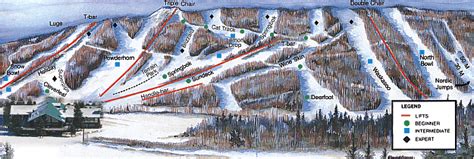 Canyon Ski Area Ski Trail Map - Red Deer Alberta Canada • mappery