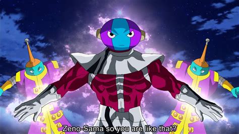 Zeno-Sama Shows His True Form (He's Giant) Dragon Ball Super - YouTube