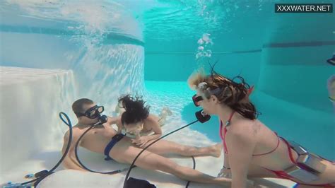 Eva Sasalka And Jason Being Watched Underwater While Fucking