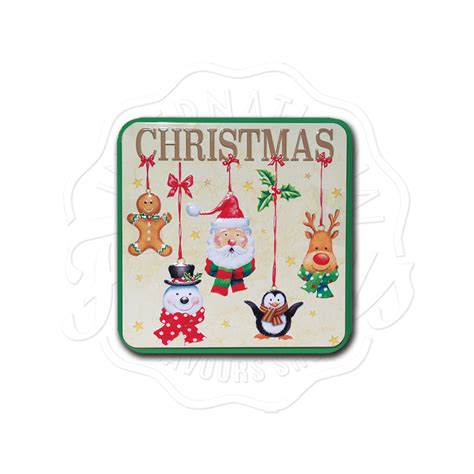 Grandma Wilds Embossed Christmas Character Bauble Tin 200g Flavers