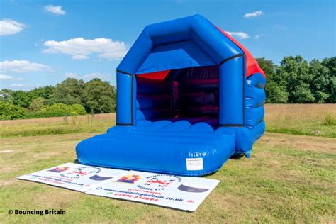 Blue And Red Bouncy Castle Bouncing Britain