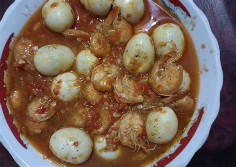 Resep Balado Udang Telur Puyuh Oleh Nur Aini Fatmawati Cookpad