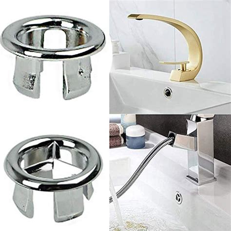 X Sink Overflow Ring Pcs Kitchen Round Vanity Basin Overflow Covers