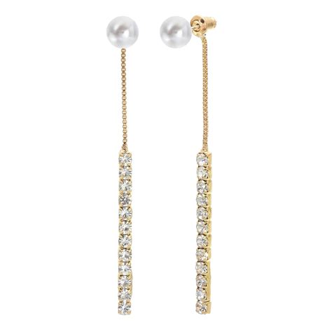 Pearl Dangle Earrings | Dangle Diamond Earrings | Dangling Earrings for ...