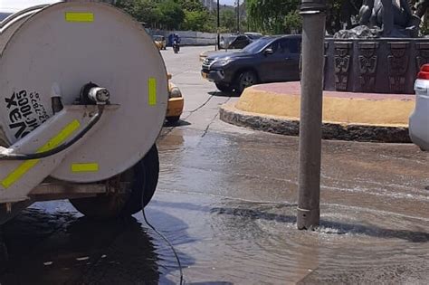 Essmar controla rebosamiento por daño en la Estación de Aguas