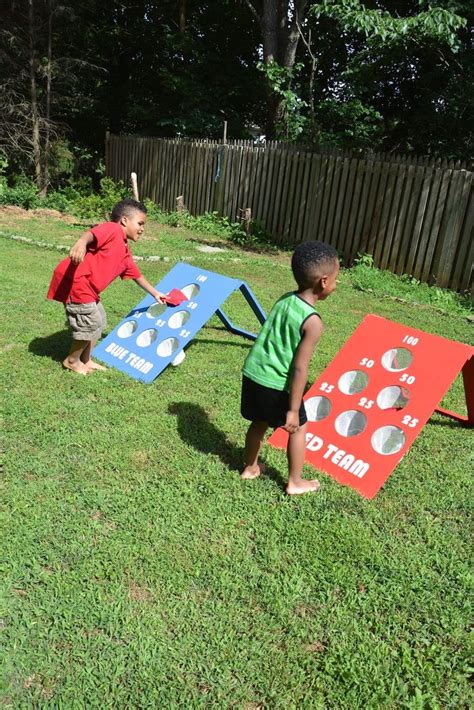 How To Make A Diy Backyard Bean Bag Toss Game Bean Bag Toss Game