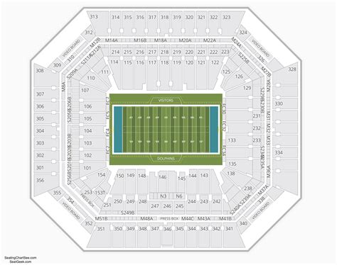 Miami Dolphins Stadium Seating Map