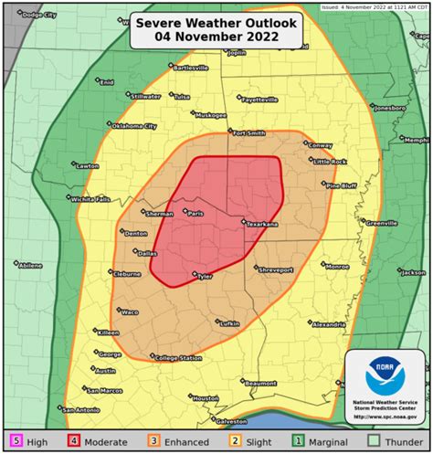 Storm Prediction Center Public Severe Weather Outlook Pwo