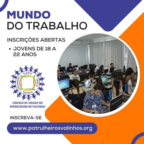 Programa Mundo do Trabalho do Patrulheiroestá inscrições abertas