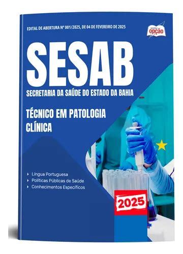 Tecnico Em Patologia Clinica - Apostila Sesab Temporários 2025 - Técnico Em Patologia Clínica ...