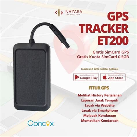 Jual Paket GPS Tracker Server Concox ET200 Fitur Lacak Matikan