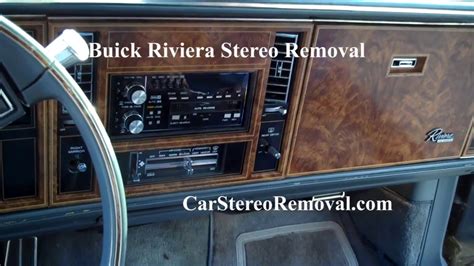 Buick Riviera Stereo Removal Car Stereo Help Youtube