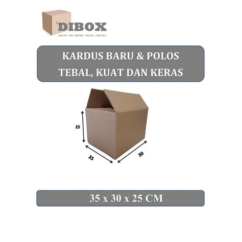 Jual Kardusbox Karton Polos Uk 35 X 30 X 25 Cm Shopee Indonesia