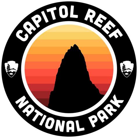 Capitol Reef National Park T Shirt Round Badge Design National