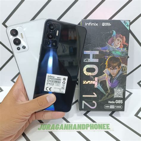 Jual Infinix Hot 12 Ram 6GB Internal 128GB 6 128 Hp Second Seken Bekas Black 6 128 Fullset