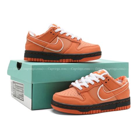 Giày Nike SB Dunk Low Pro trẻ em màu cam