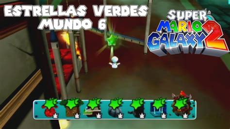 Todas Las Estrellas Verdes Mundo Super Mario Galaxy Youtube