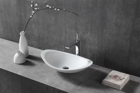 Lavabo De Encimera Twa En Resina Mineral Solid Surface Brillo