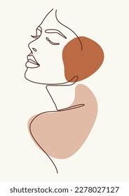 Line Art Minimalist Nude Beautiful Woman Stock Vector Royalty Free 2278027125 Shutterstock