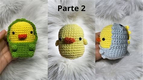 Disfraz Dinosaurio Pollito Patito Tejido Tutorial Crochet Amigurumi