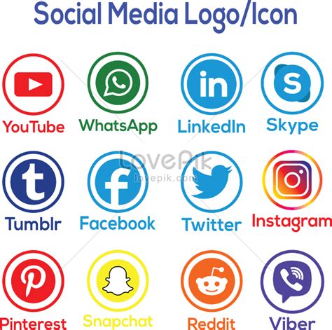 Social Media Icons Graphics Imagepicture Free Download 450037501