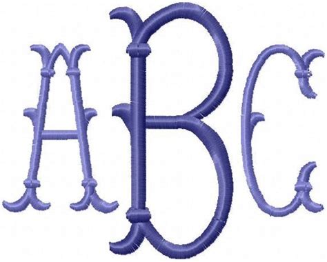 Erin Monogram Font Machine Embroidery Font By Blingsasssparkle