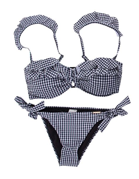 YSABEL MORA Bikini Negro Y Blanco 81921 Copa B