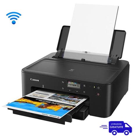 Imprimante Jet D Encre Canon Pixma Ts Couleur Wifi Noir