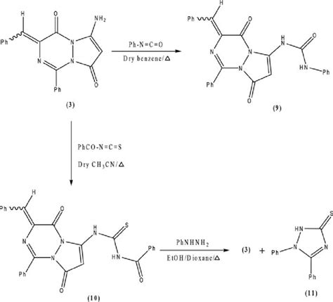 Scheme 5 Reactions Of 3 With Phenyl Isocyanate And Benzoyl