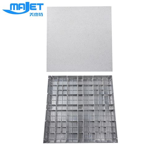 High Loading Aluminum Solid Raised Floor Panel With Antistatic PVC HPL