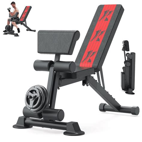 Adjustable Weight Bench, Exercise Dumbbells Bench for Full Body Workout