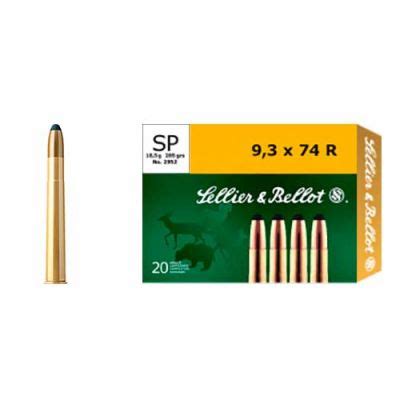 Sellier Bellot SB9374RA Rifle 9 3mmx74R 285 Gr Soft Point SP 20 Bx