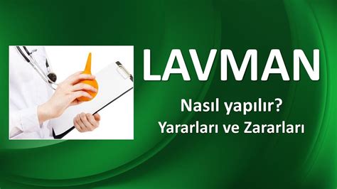 LAVMAN NEDİR Nasıl Yapılır Yararları ve Zararları YouTube