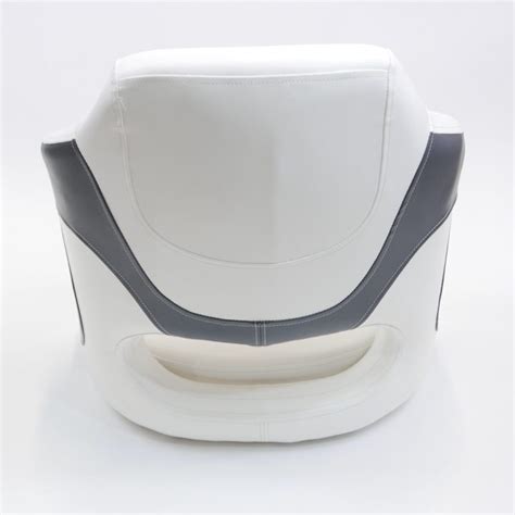 Premium Captains Bucket Flip Up Bolster Seat Whitegrey Style