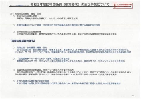 我が国の防衛と予算 令和5年概算要求 清谷信一公式ブログ 清谷防衛経済研究所