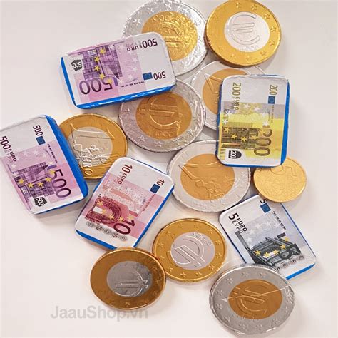 Socola Pháp Hình đồng Tiền Euro Chocolate Coins 150g HÀng NhẬt Úc NỘi ĐỊa